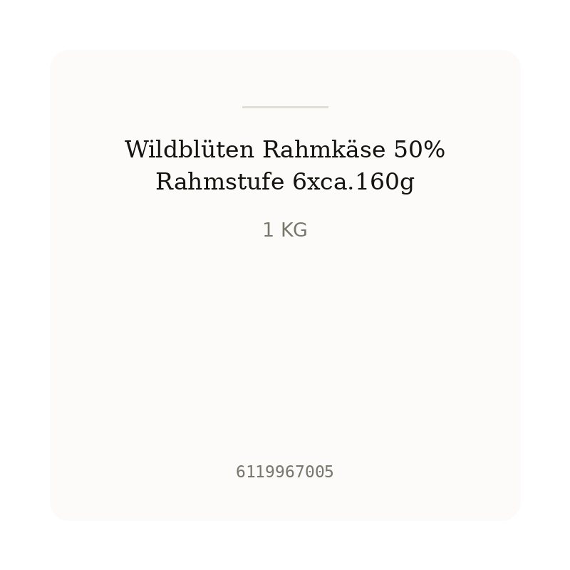 Wildblüten Rahmkäse 50% Rahmstufe 6xca.160g