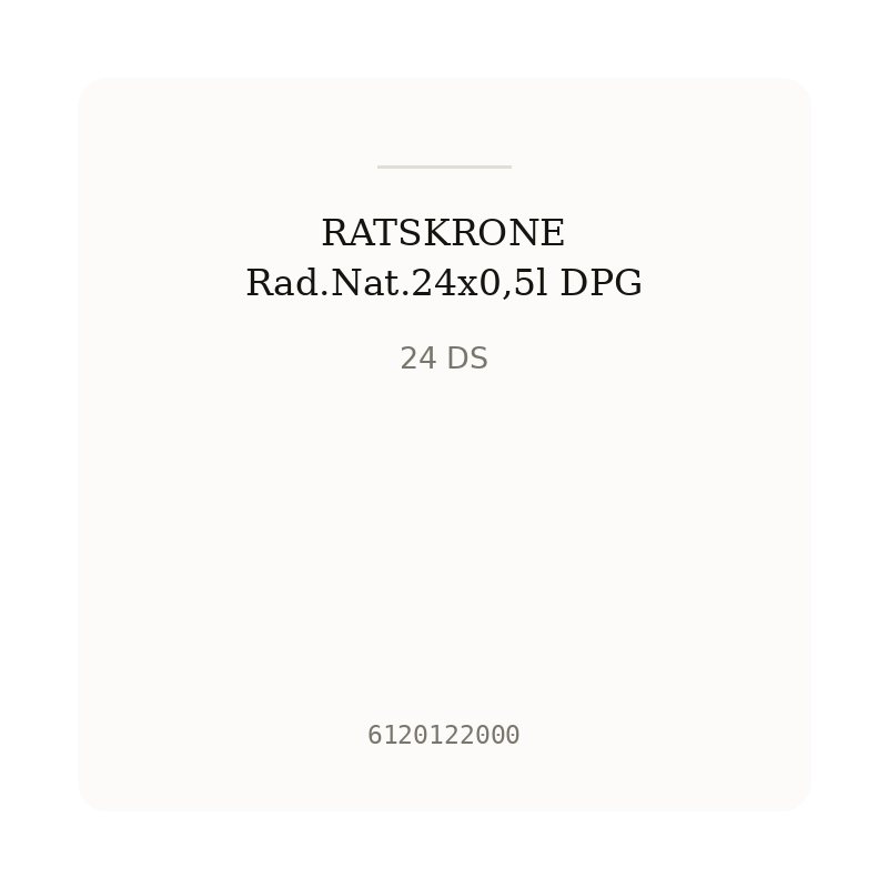 RATSKRONE Rad.Nat.24x0,5l DPG
