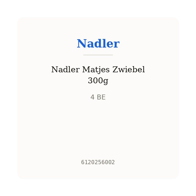 Nadler Matjes Zwiebel 300g