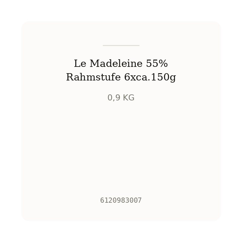 Le Madeleine 55% Rahmstufe 6xca.150g
