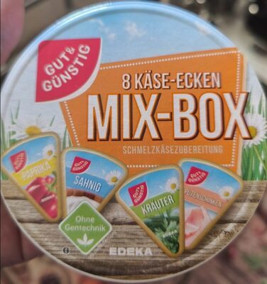 GUT&GÜNSTIG Schmelzkäse-Ecken 50% Mix 250g VLOG
