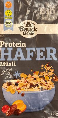 Bio Bauckhof Hafer Müsli Protein ungesüßt glutenfrei 425g