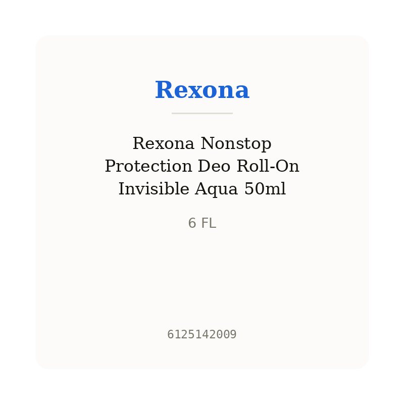 Rexona Nonstop Protection Deo Roll-On Invisible Aqua 50ml