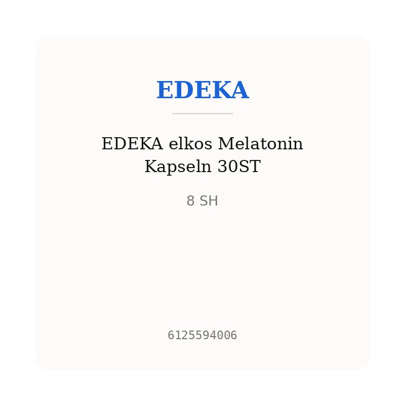EDEKA elkos Melatonin Kapseln 30ST