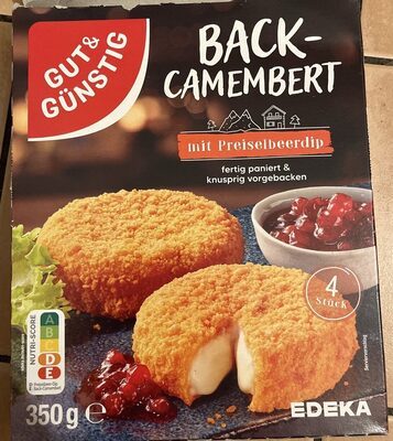 GUT&GÜNSTIG Back-Camembert 45% mit Preiselbeer-Dip 350g VLOG