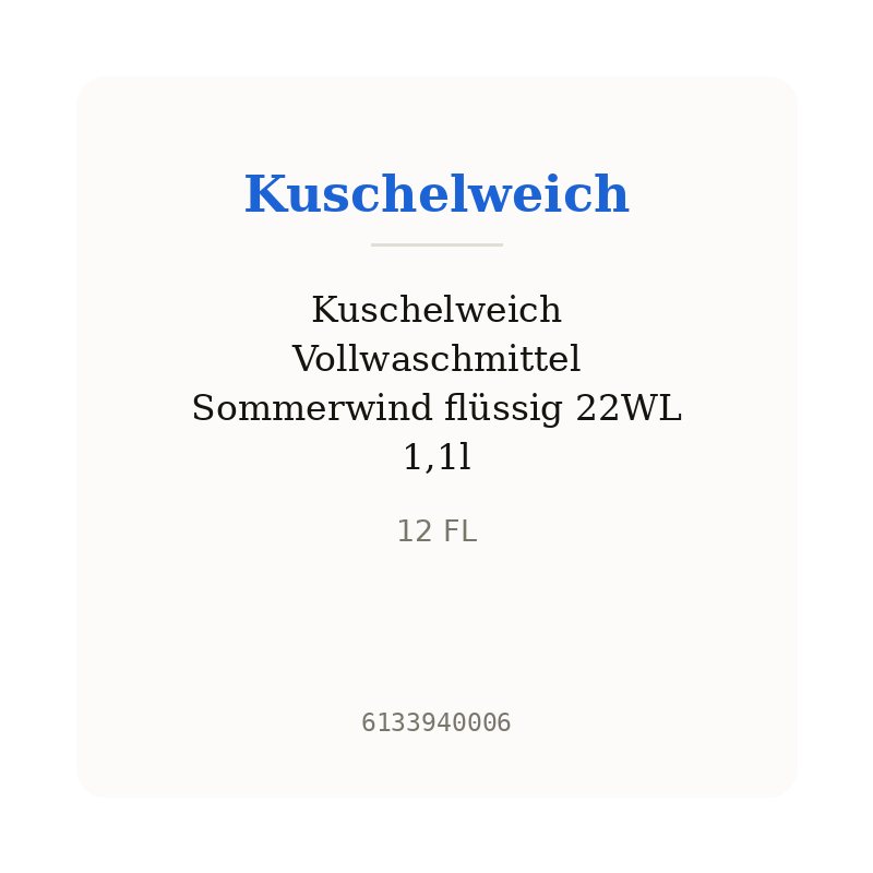 Kuschelweich Vollwaschmittel Sommerwind flüssig 22WL 1,1l