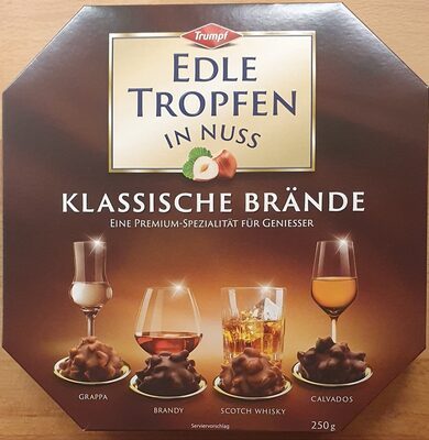 Trumpf Edle Tropfen in Nuss Klassische Brände 250g
