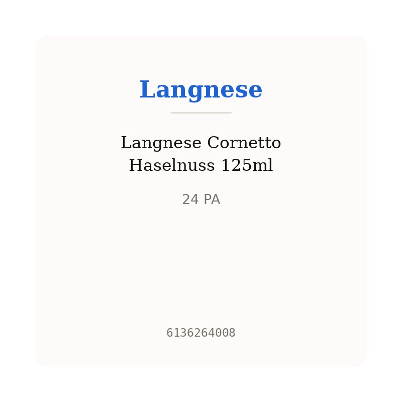 Langnese Cornetto Haselnuss 125ml