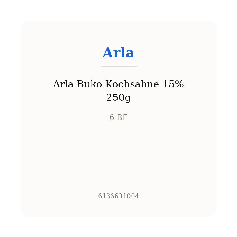 Arla Buko Kochsahne 15% 250g