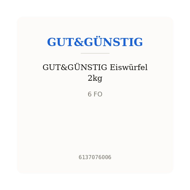 GUT&GÜNSTIG Eiswürfel 2kg