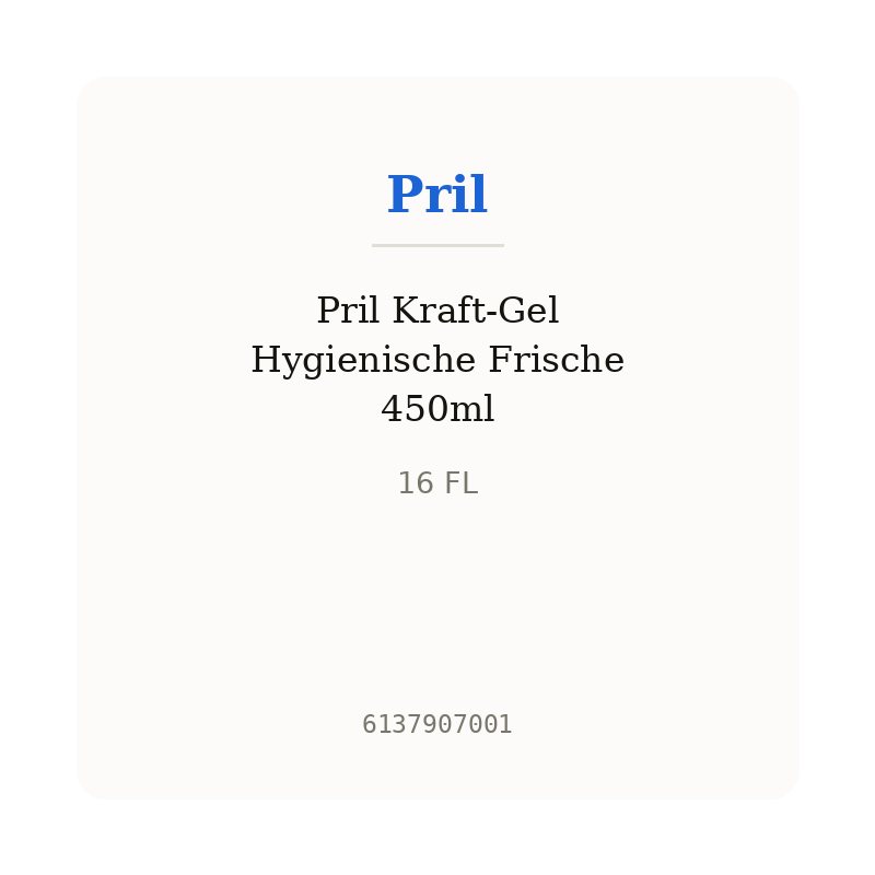 Pril Kraft-Gel Hygienische Frische 450ml