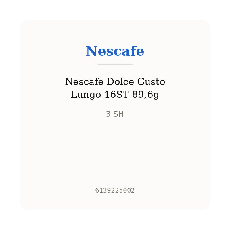 Nescafe Dolce Gusto Lungo 16ST 89,6g