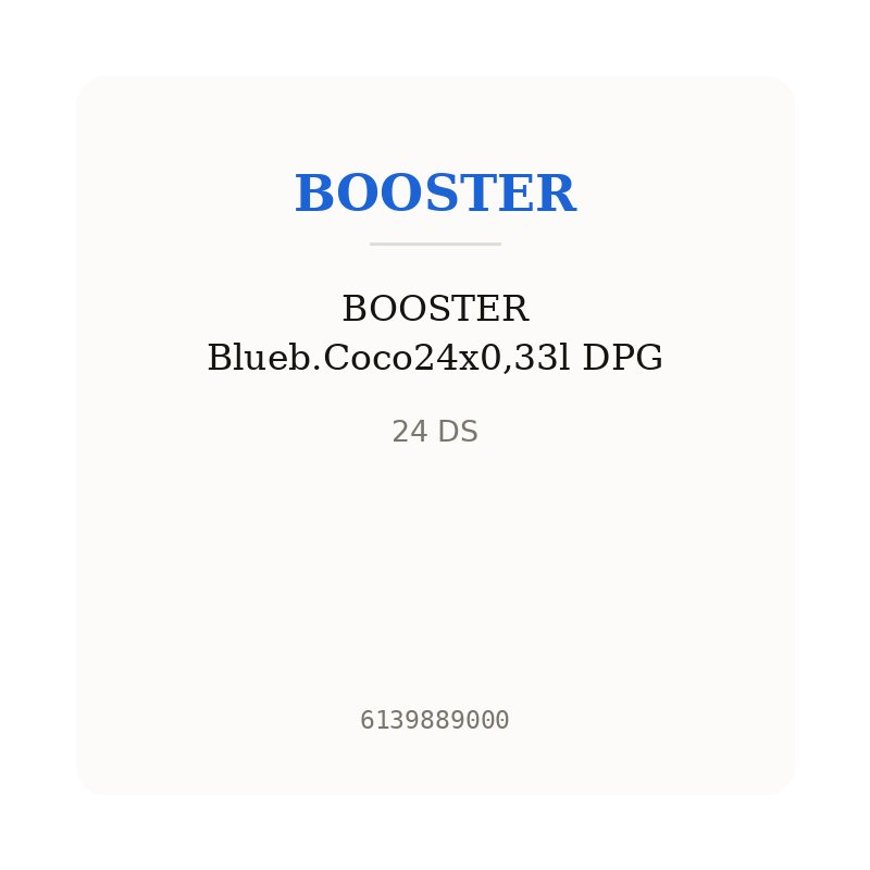 BOOSTER Blueb.Coco24x0,33l DPG