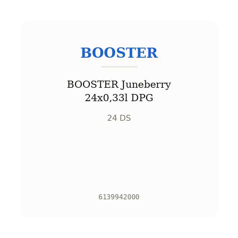BOOSTER Juneberry 24x0,33l DPG