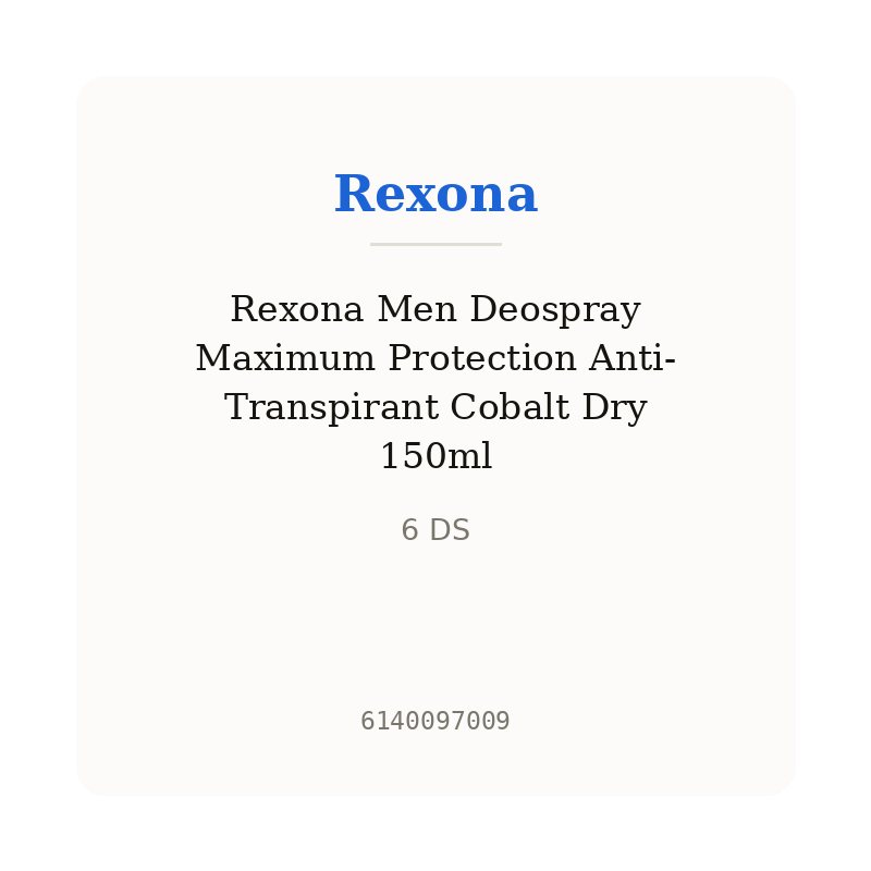 Rexona Men Deospray Maximum Protection Anti-Transpirant Cobalt Dry 150ml