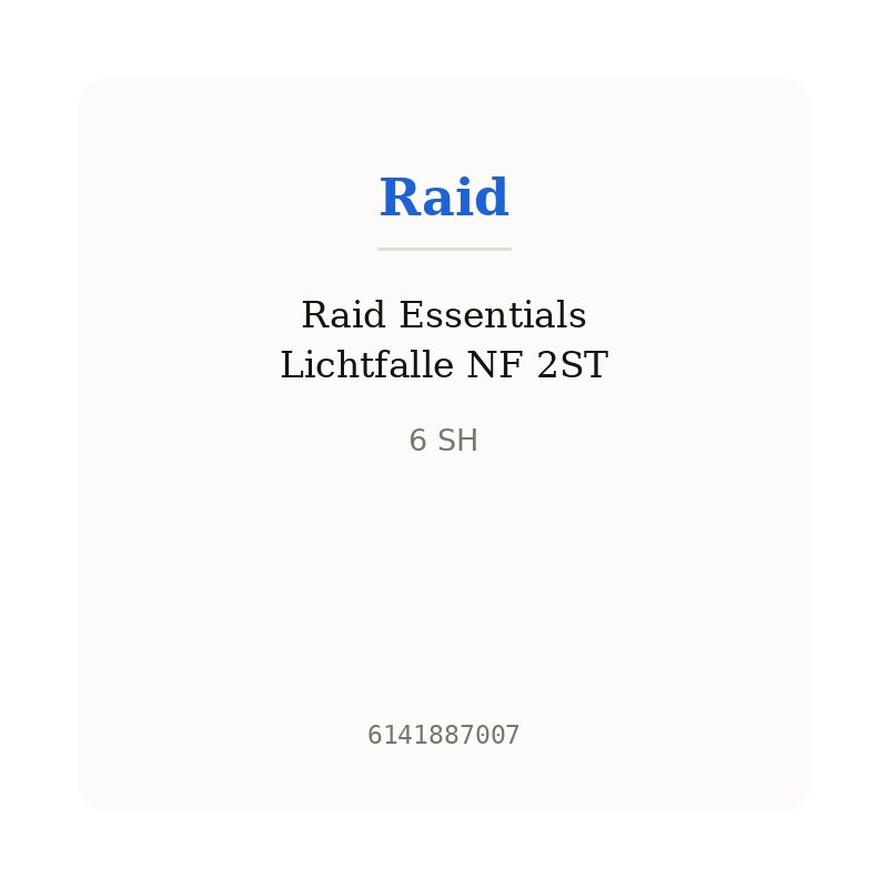 Raid Essentials Lichtfalle NF 2ST