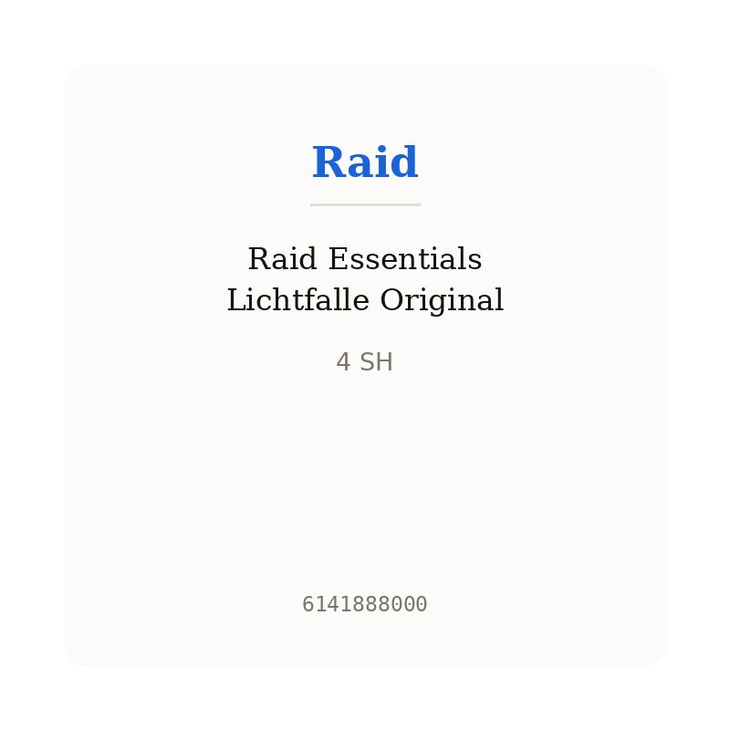 Raid Essentials Lichtfalle Original