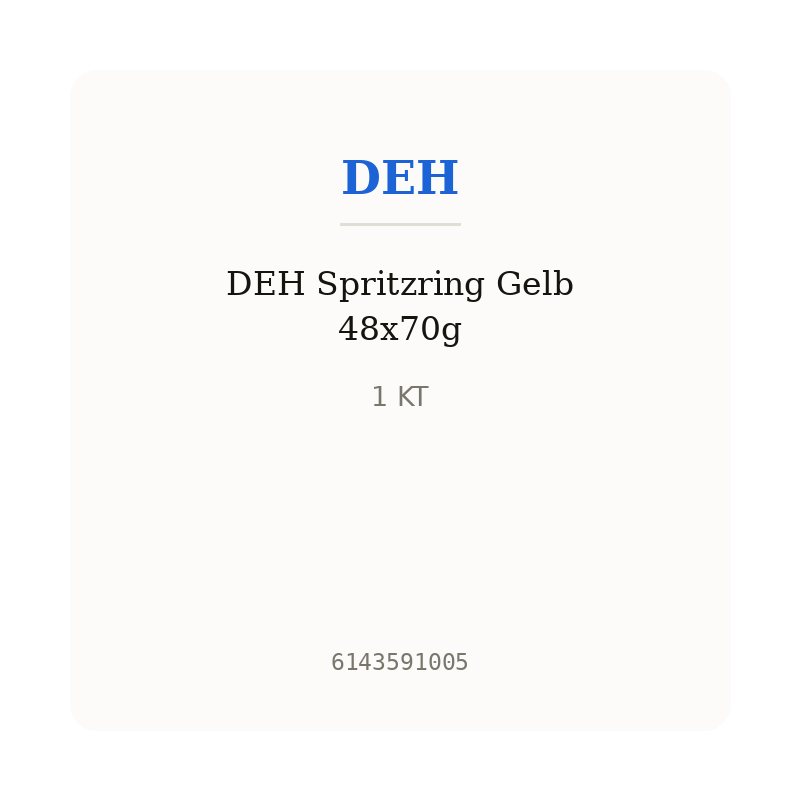 DEH Spritzring Gelb 48x70g