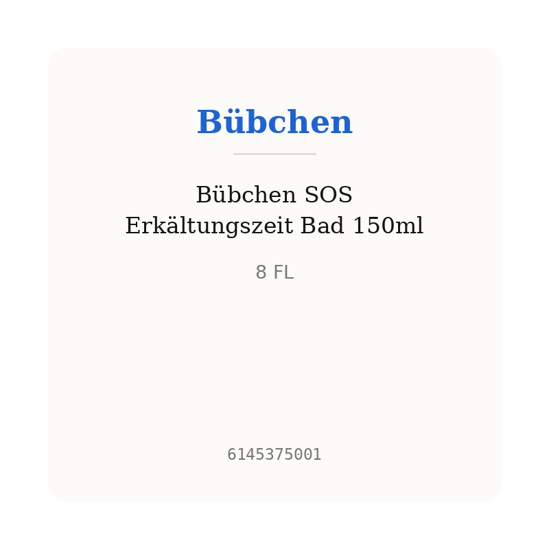 Bübchen SOS Erkältungszeit Bad 150ml