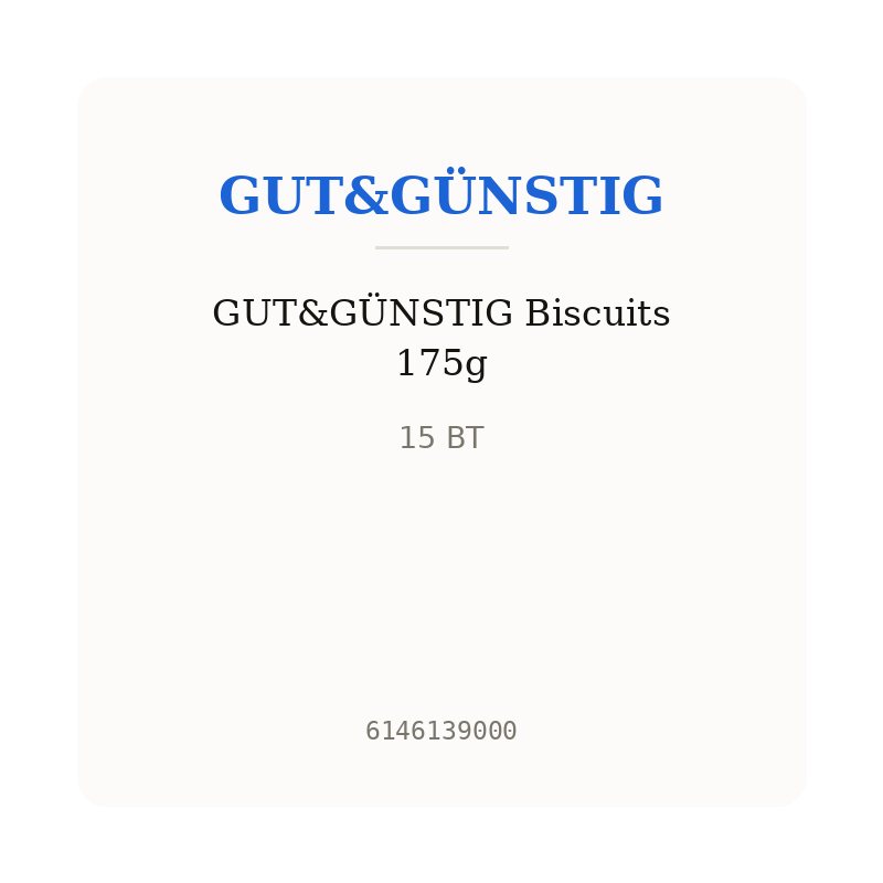 GUT&GÜNSTIG Biscuits 175g