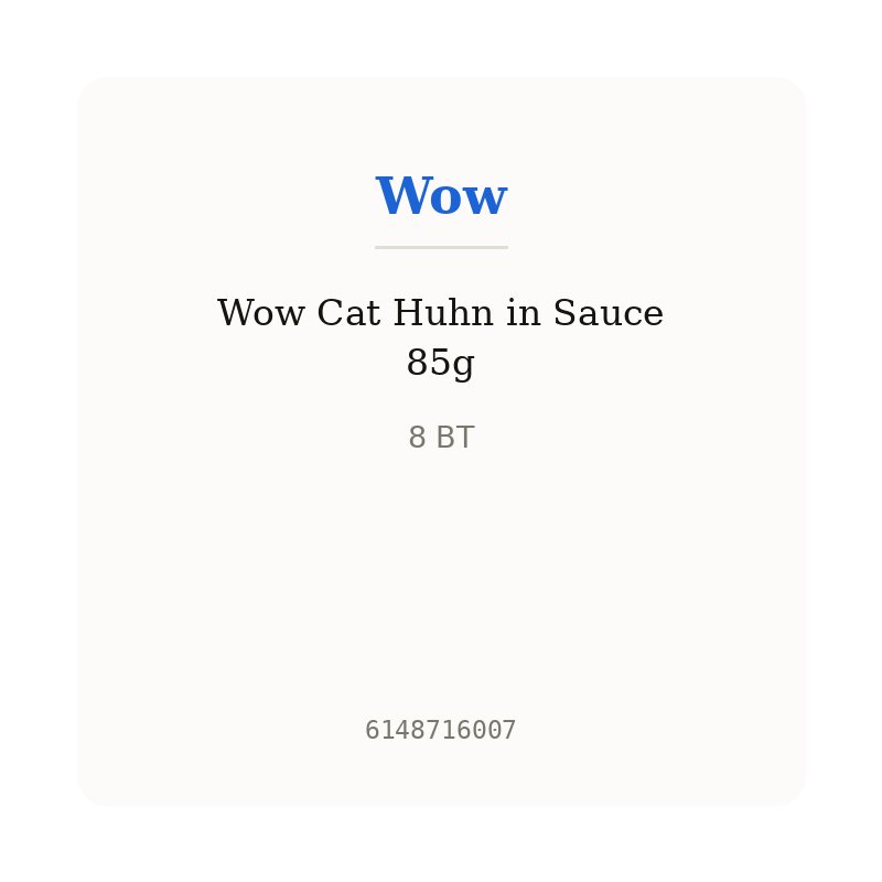 Wow Cat Huhn in Sauce 85g