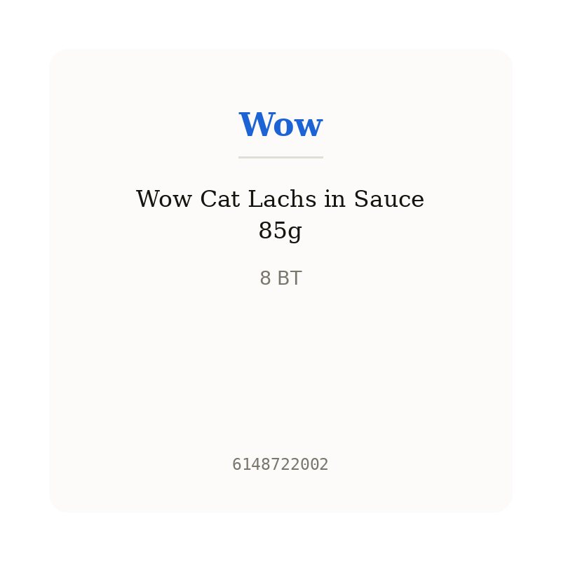 Wow Cat Lachs in Sauce 85g