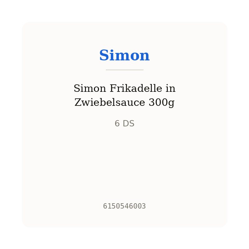 Simon Frikadelle in Zwiebelsauce 300g