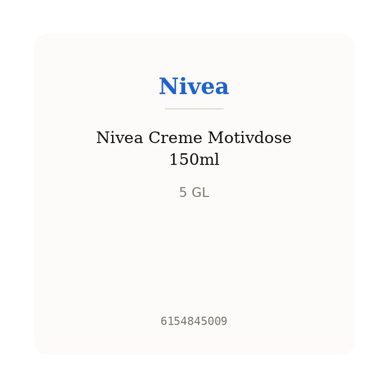 Nivea Creme Motivdose 150ml