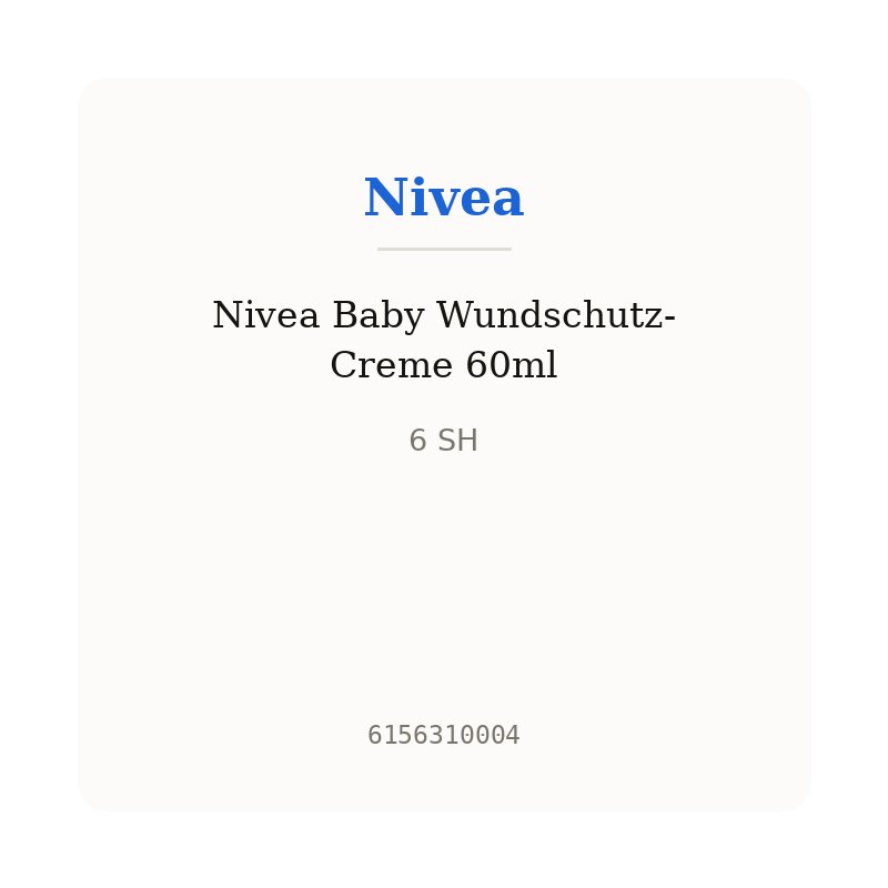 Nivea Baby Wundschutz-Creme 60ml