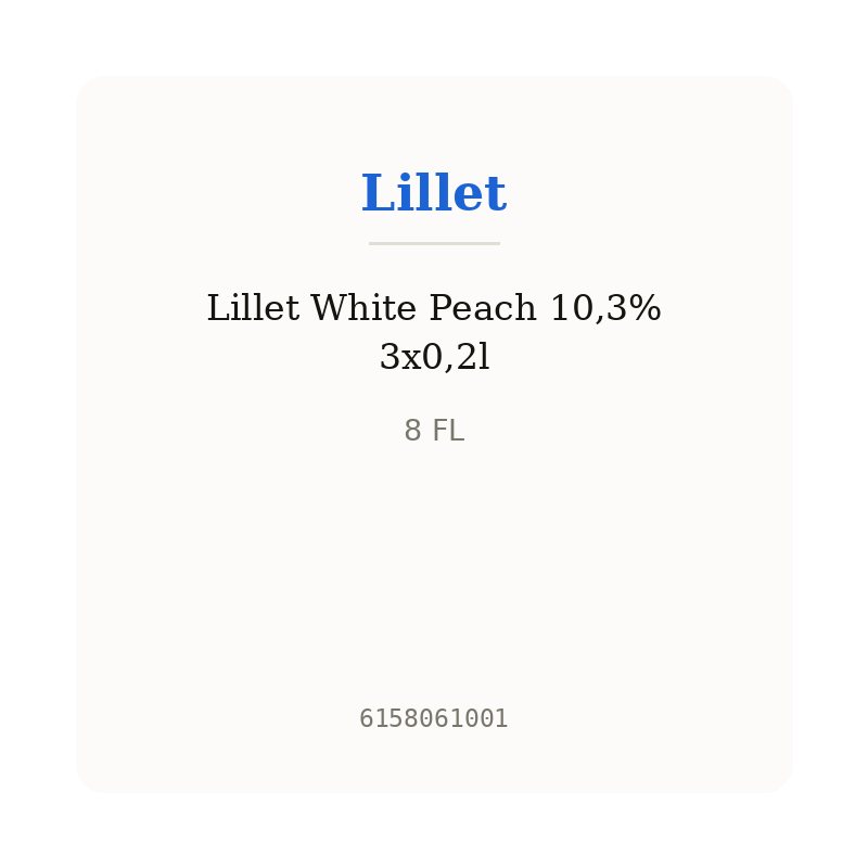 Lillet White Peach 10,3% 3x0,2l