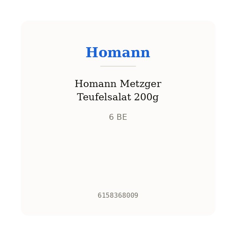 Homann Metzger Teufelsalat 200g