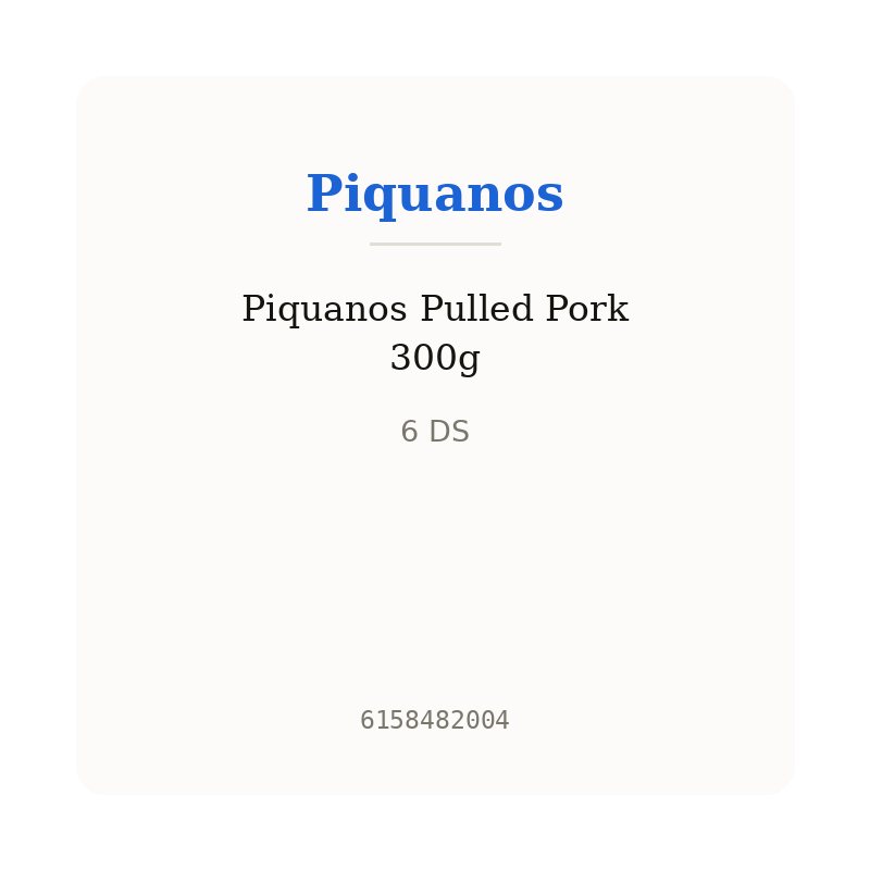 Piquanos Pulled Pork 300g