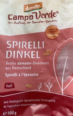 Demeter Campo Verde Dinkelspirelli 500g