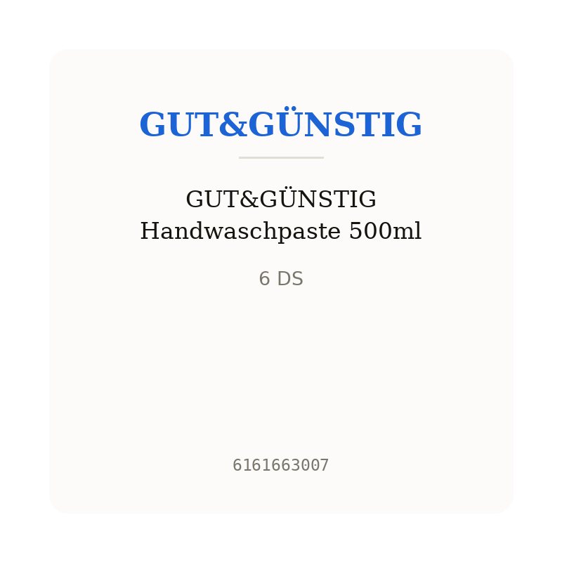 GUT&GÜNSTIG Handwaschpaste 500ml