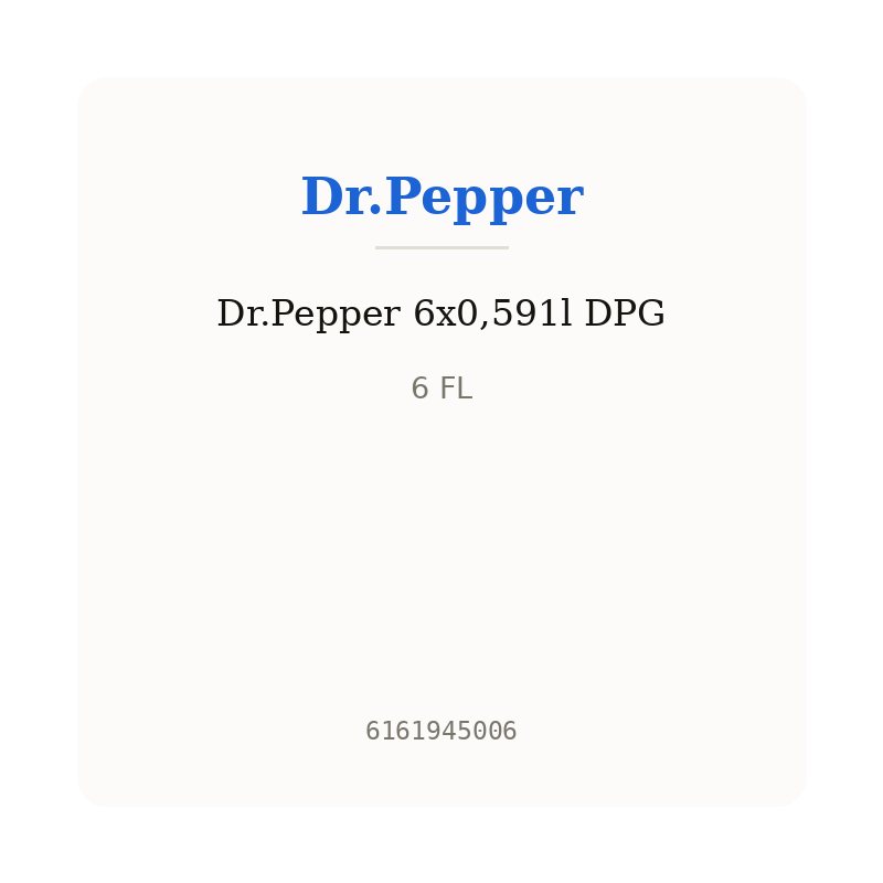 Dr.Pepper 6x0,591l DPG