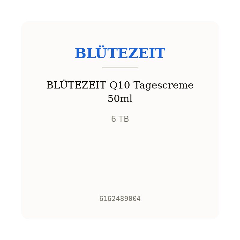 BLÜTEZEIT Q10 Tagescreme 50ml
