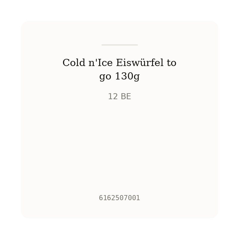 Cold n'Ice Eiswürfel to go 130g