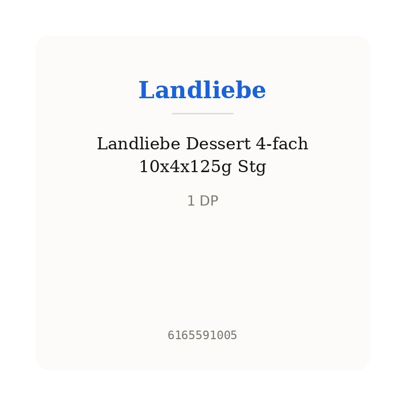 Landliebe Dessert 4-fach 10x4x125g Stg