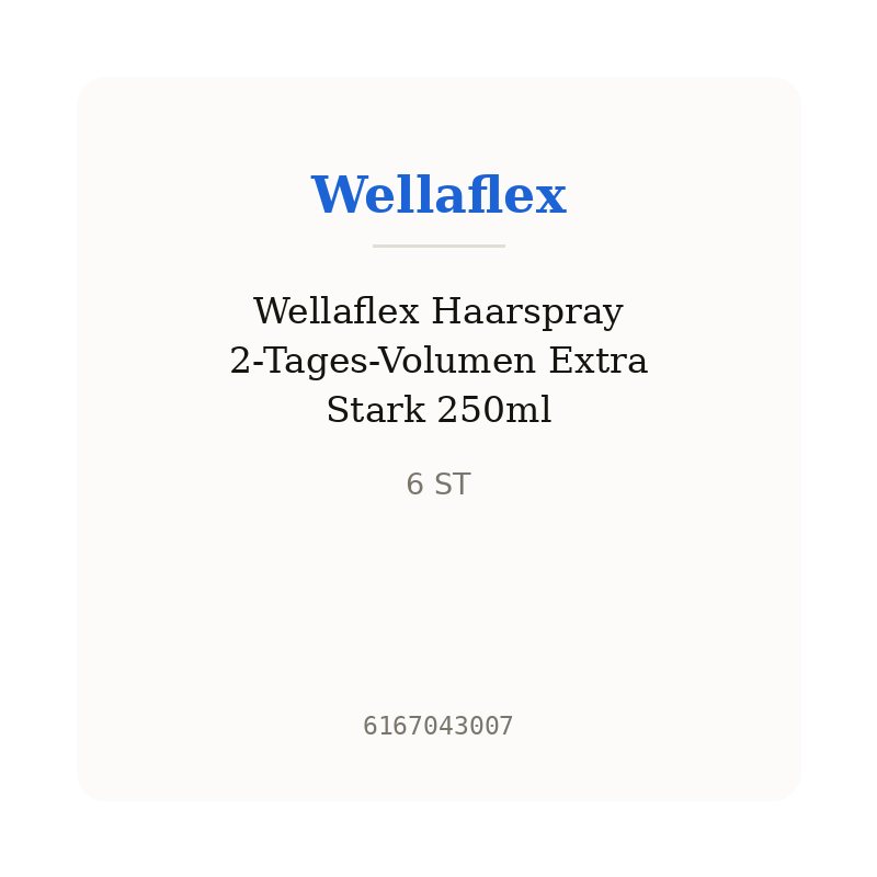 Wellaflex Haarspray 2-Tages-Volumen Extra Stark 250ml