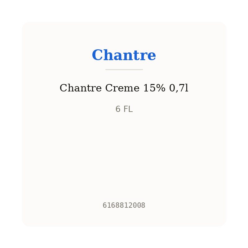Chantre Creme 15% 0,7l