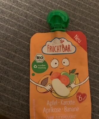 Bio Fruchtbar Fruchtpüree Apfel Karotte Aprikose 100g