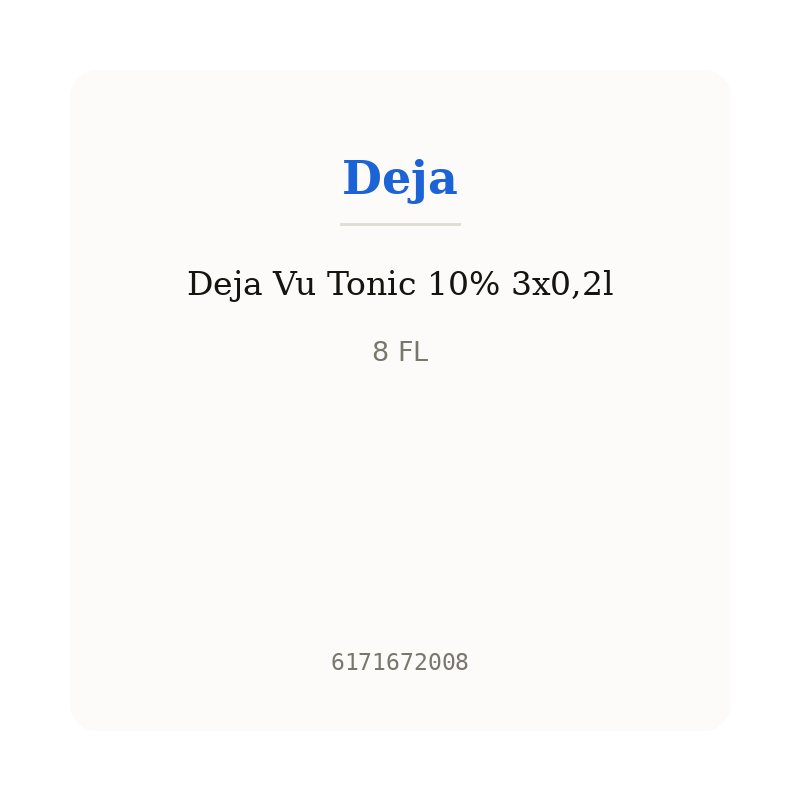 Deja Vu Tonic 10% 3x0,2l
