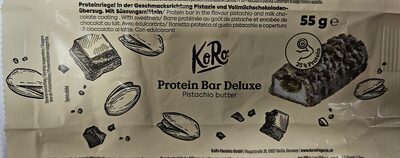 Koro Protein Bar Deluxe with Pistachio Butter 55g
