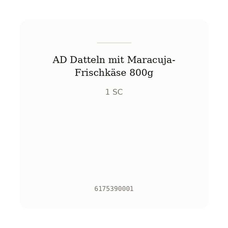 AD Datteln mit Maracuja-Frischkäse 800g