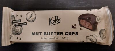 Bio Koro Nut Butter Cups Salty Hazelnut 39g