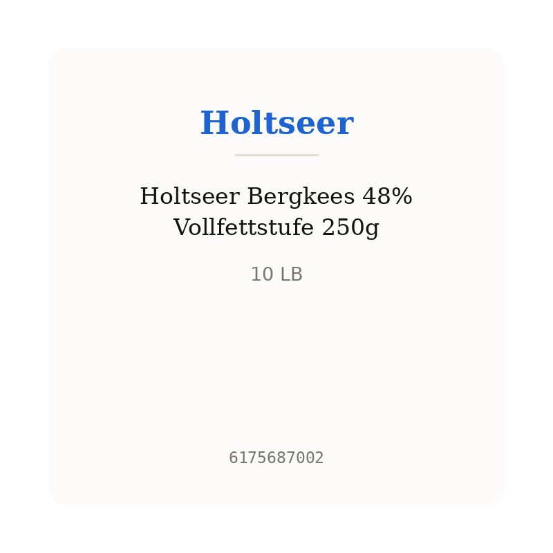 Holtseer Bergkees 48% Vollfettstufe 250g