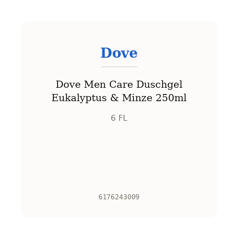 Dove Men Care Duschgel Eukalyptus & Minze 250ml
