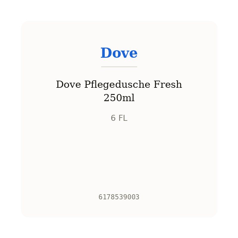 Dove Pflegedusche Fresh 250ml