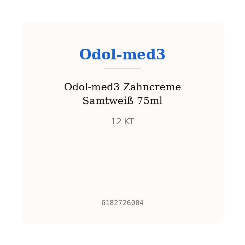 Odol-med3 Zahncreme Samtweiß 75ml