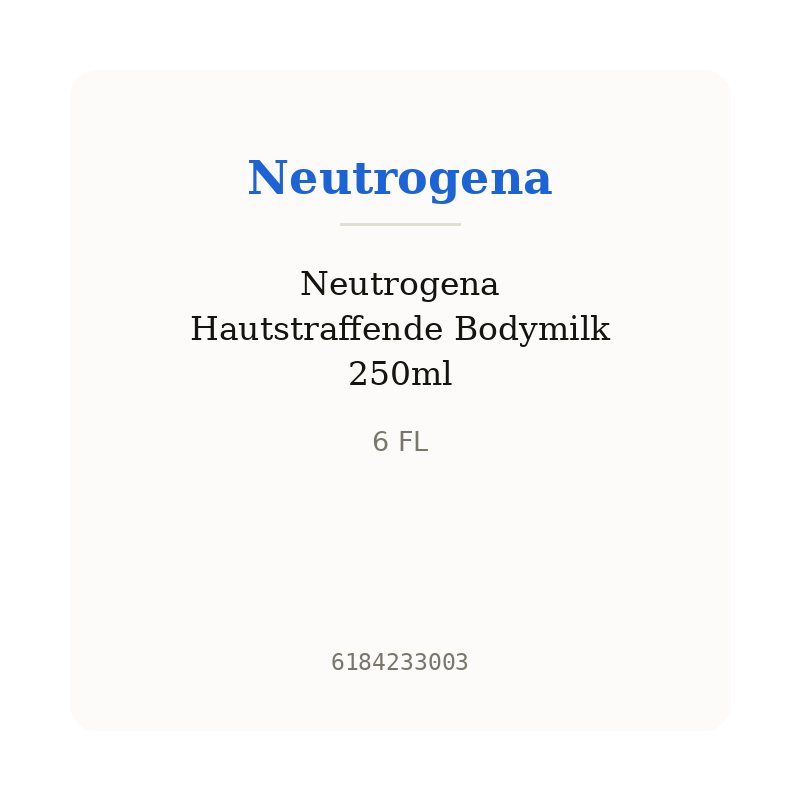 Neutrogena Hautstraffende Bodymilk 250ml